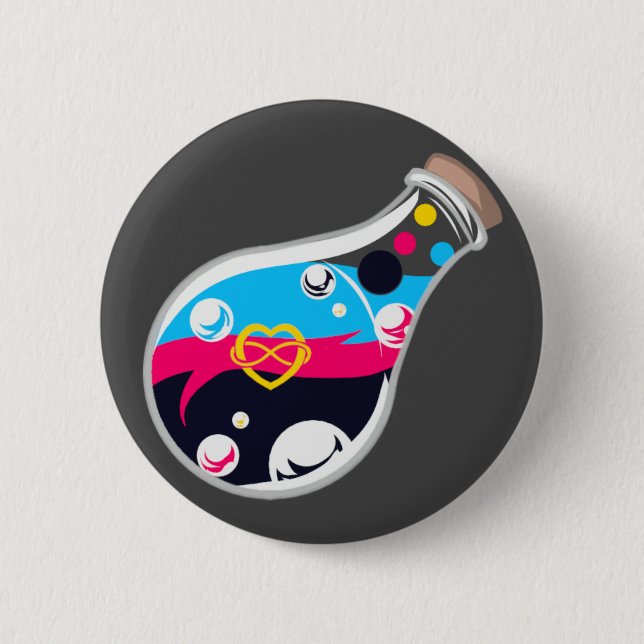 Punktering i Pride av polyamoriskt material Knapp (Framsida)