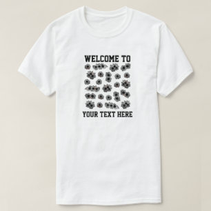 Punktlista Hål och text T Shirt