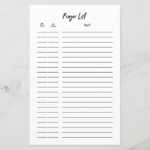 Punktlista Journal Prayer-begäranlista Infoga