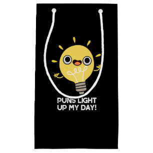 Punktljus min dagsljus Funny Light Bulb Pun Mörk B