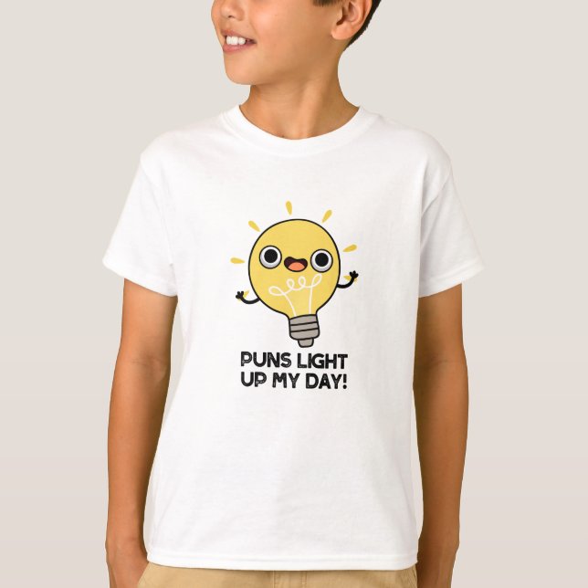 Punktljus min dagsljus Ljuslampa Pun T Shirt (Framsida)