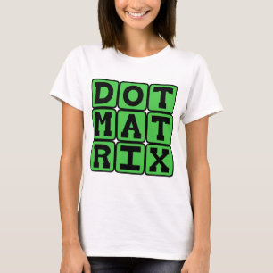 Punktmatris, mönstrad array t-shirt
