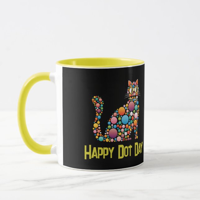 Punktprickkatt för dot Dot Day Mugg (Vänster)