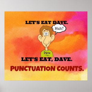 Punkträknare: Låt oss Eat Dave. Poster