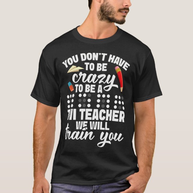 Punktskriftslärare Special Ed-squad Open Mind Tvi- T Shirt (Framsida)