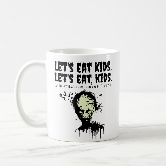 Punktuppgång - slavar, zombie låt oss barn kaffemugg (Vänster)