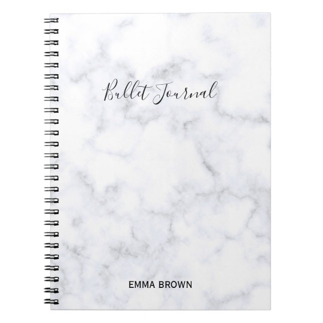 Punktuppställning Journal med elegant och modern m Anteckningsbok (Framsidan)