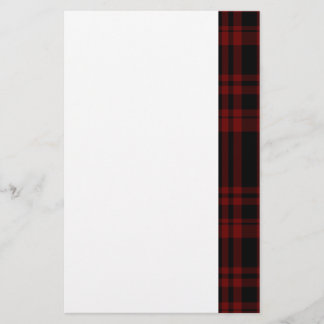 Punky Blodröd Karo Brevpapper
