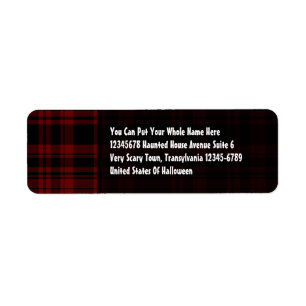 Punky Play Blod Red Returadress Etikett