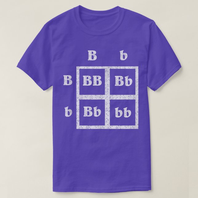 Punnet Square Science Distressed Shirt - Genetics  T (Design framsida)