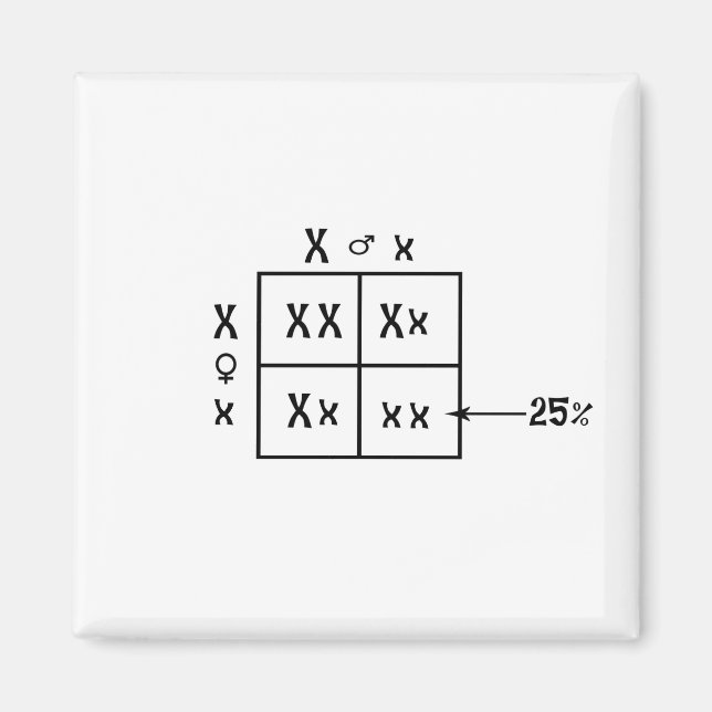 Punnett Square Magnet (Framsidan)