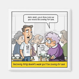 Punny 40-dagars kylskåp magnet