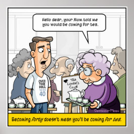 Punny 40:e födelsedag Poster