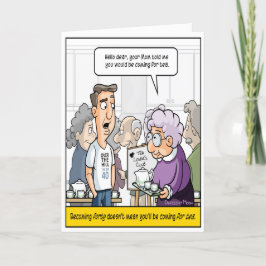 Punny 40:e födelsedagskort kort