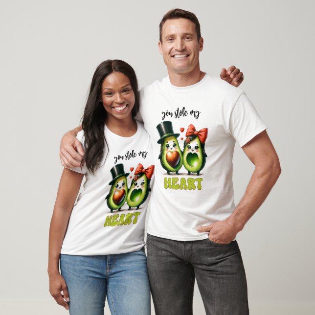 Punny avocado du studerar mitt hjärta Valentine T Shirt (Unisex)