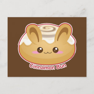 Punny Buns: Cute Cinnamon Bunny Vykort