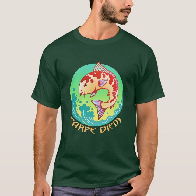 Punny Carpe Diem T-shirt (Framsida)