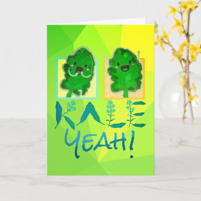 Punny Garden Card Kort (Gul blomma)