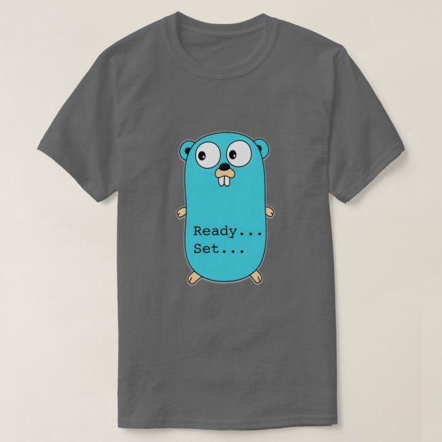 Punny Golang T Shirt (Design framsida)