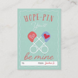 Punny Hope Pin, du kommer att bli mitt klassrum Va Tilläggskort