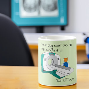 Punny Hundar kan inte MRI, men CATscan Kaffemugg