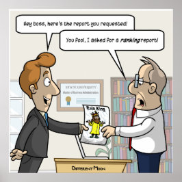 Punny Poster redovisningsrankningsrapport