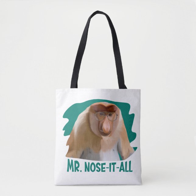 Punny Proboscis Monkey Tygkasse (Framsida)