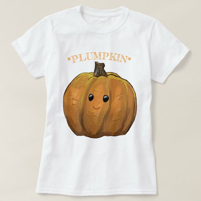 Punny Pumpkin Fall T-Shirt (Design framsida)
