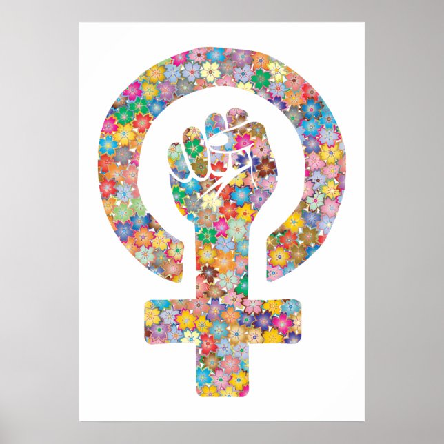 Puño lucha feminista poster (Framsidan)