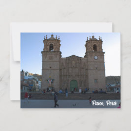 Puno, Perú, Puno Cathedral Vykort