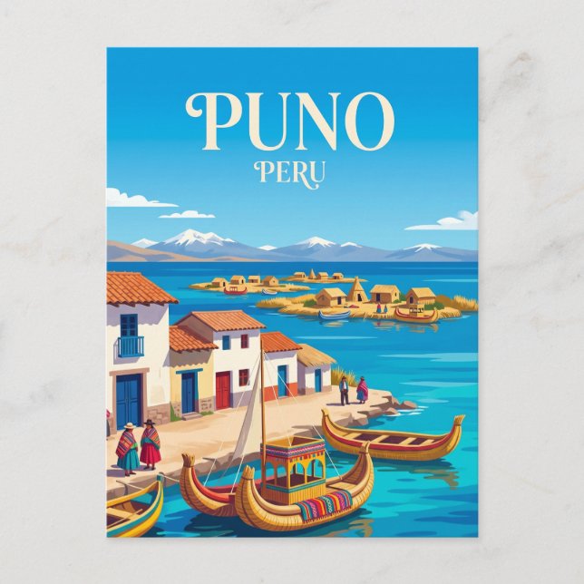 Puno Peru Vykort (Framsida)