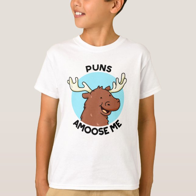 Puns Amoose Me Funny Moose Pun T Shirt (Framsida)