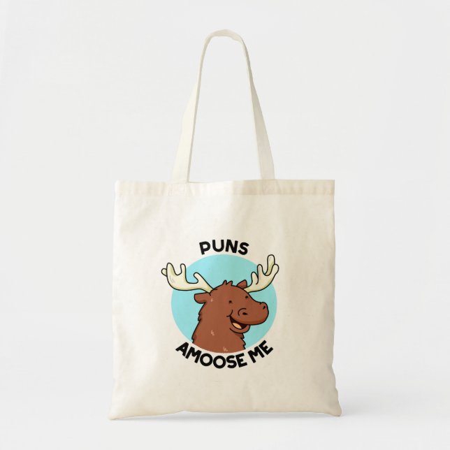 Puns Amoose Me Funny Moose Pun Tygkasse (Framsidan)