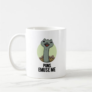 Puns Emuse Me Funny Emu Pun Kaffemugg