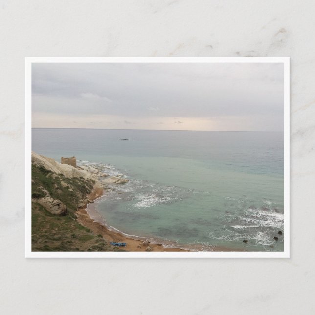 Punta Bianca, Sicilien (Italien) Vykort (Framsida)