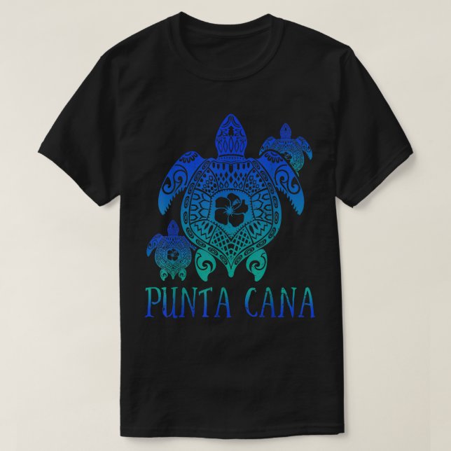 Punta Cana 2022 Dominikanska havssköldpaddor 2022  T Shirt (Design framsida)