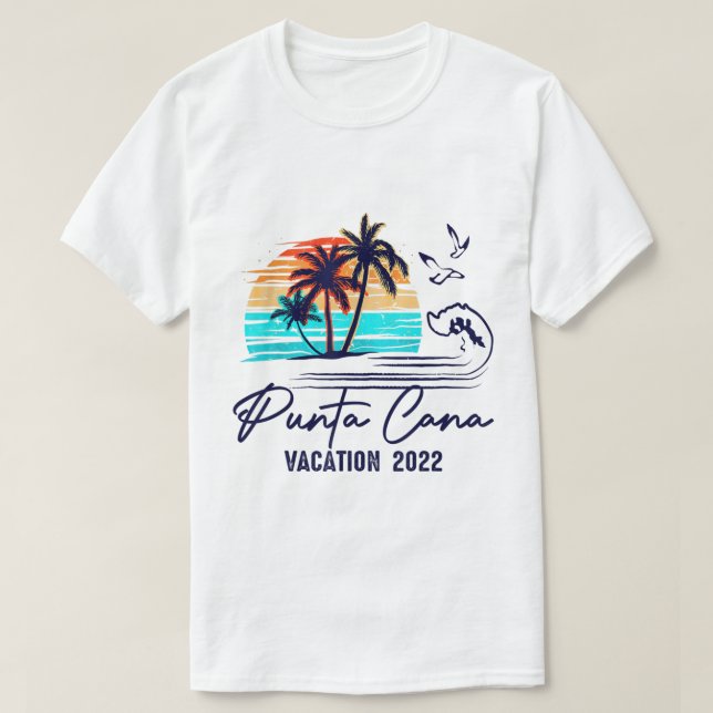 Punta Cana 2022 Dominikanska republikens vänner T Shirt (Design framsida)