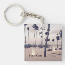 Punta Cana Acrylic Keychain (dubbla-sidig)