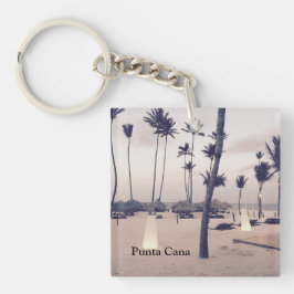 Punta Cana Acrylic Keychain (dubbla-sidig)