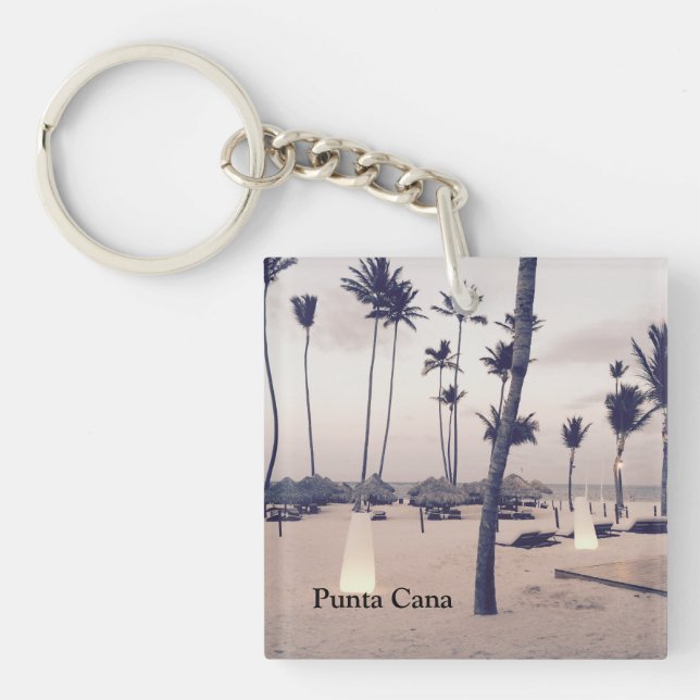 Punta Cana Acrylic Keychain (dubbla-sidig) (Framsidan)