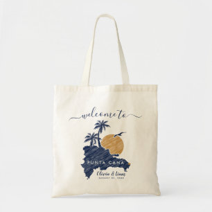 Punta Cana Anpassningsbar Navy Bröllop minimalist  Tygkasse