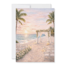 Punta Cana Beach Bröllopsinbjudan | Redigerbar