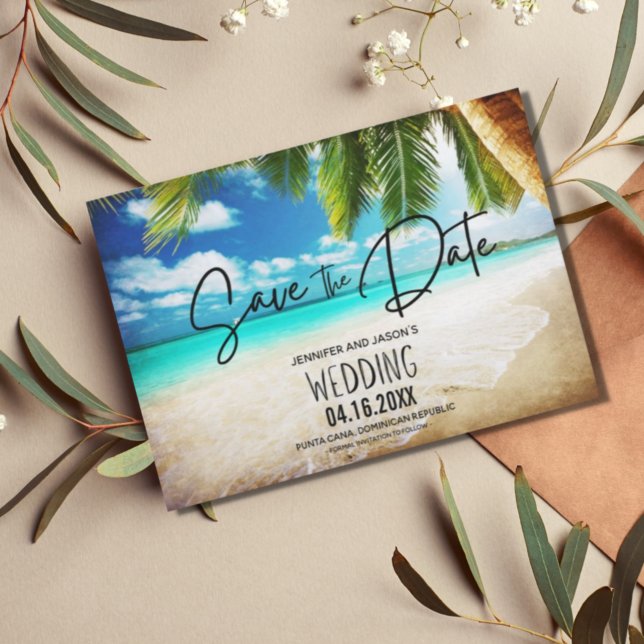 Punta Cana Beach Destination Wedding Photo Spara Datumet (Skapare uppladdad)