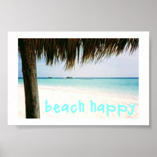 Punta Cana Beach Lycklig Poster