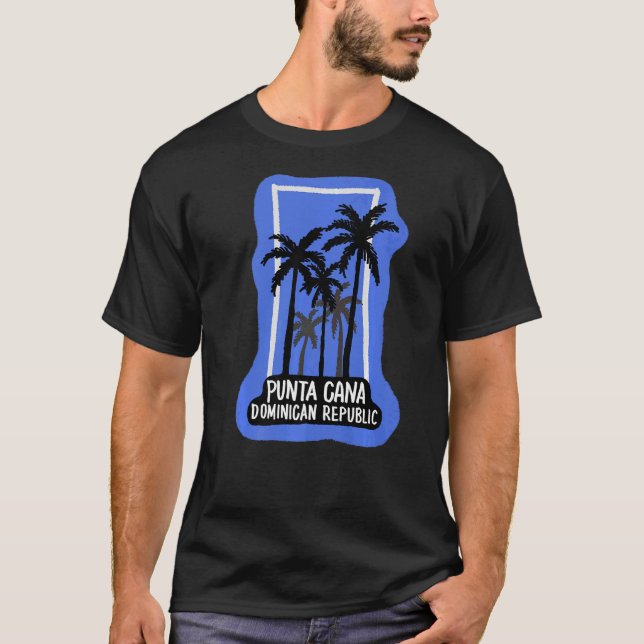Punta Cana City Dominican souvenir för manar kvinn T Shirt (Framsida)