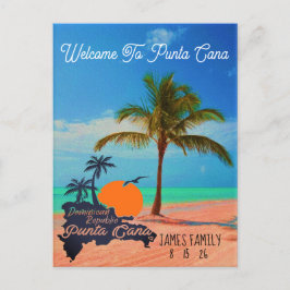 Punta Cana Dominican - Family Vacation Vintage 60  Vykort