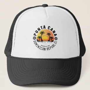 Punta Cana Dominican Retro Sunset Souvenir 60 s Keps