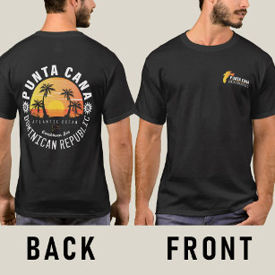 Punta Cana Dominican Retro Sunset Souvenir 60 s T Shirt