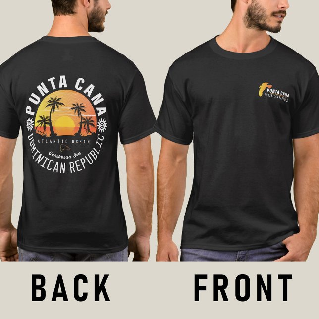 Punta Cana Dominican Retro Sunset Souvenir 60 s T Shirt (Skapare uppladdad)