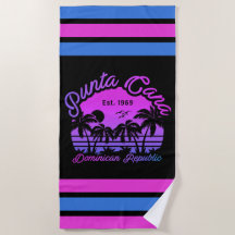 Punta Cana Dominican Retro Sunset Souvenir 80 s